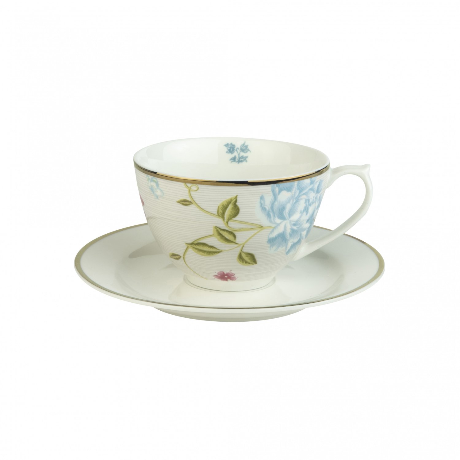 Laura Ashley Кофейная пара капучино Cobblestone Pinstripe  