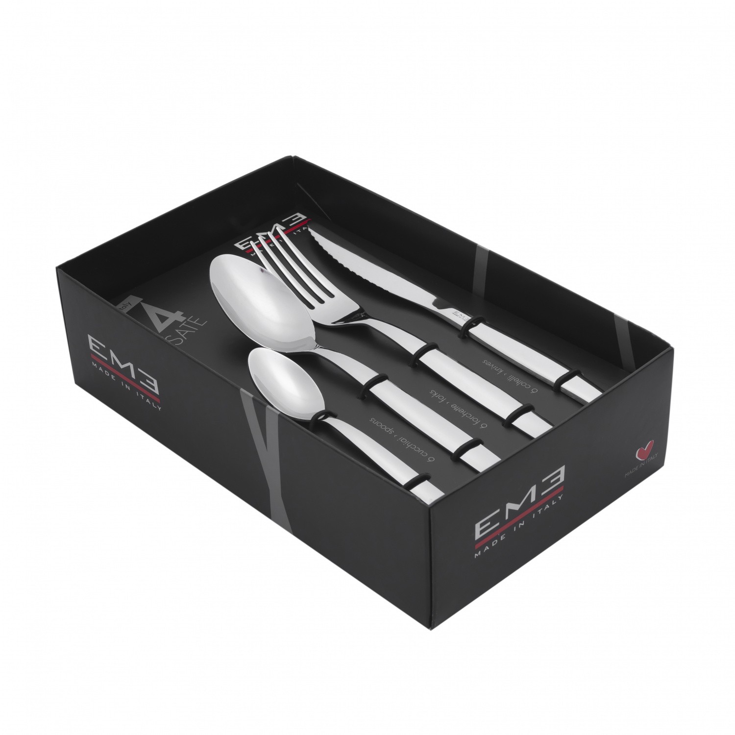 eme набор столовых предметов shark 24 шт 