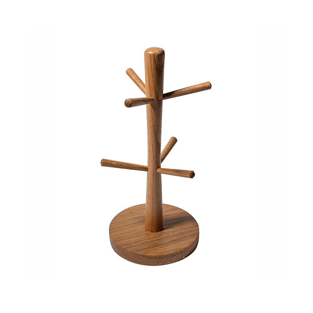 подставка для кружек 32х15 см деревянная, дуб