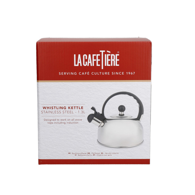 Чайник со свистком La Cafetière 1,3 л из нержавеющей стали  