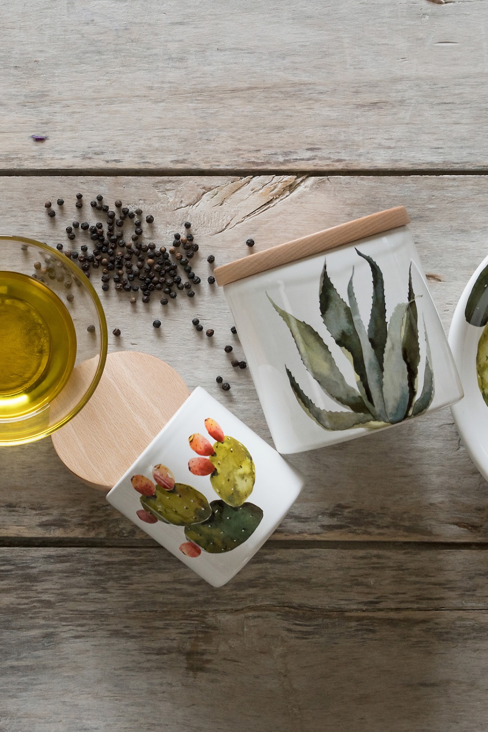 Nuova Cer Емкость с крышкой Cactus 12см  