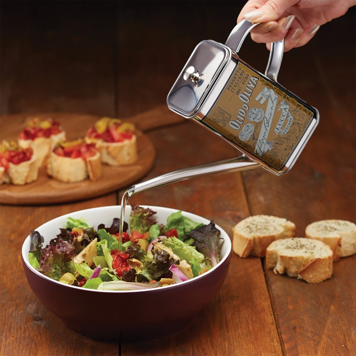 Kitchen Craft Ёмкость-лейка для масла World of Flavours Italian  