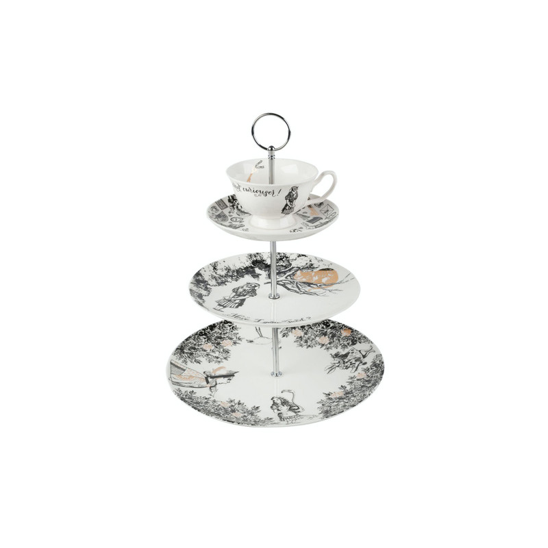 подставка для торта техъярусная алиса в стране чудес v&a