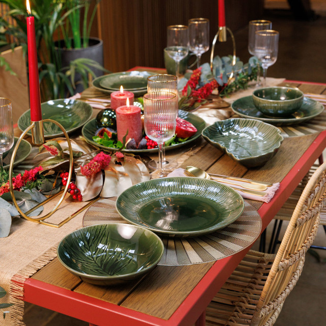 Набор из 4 глубоких тарелок Mikasa Jardin GREEN, 20 см Арт.: MKJDPASTAPK4