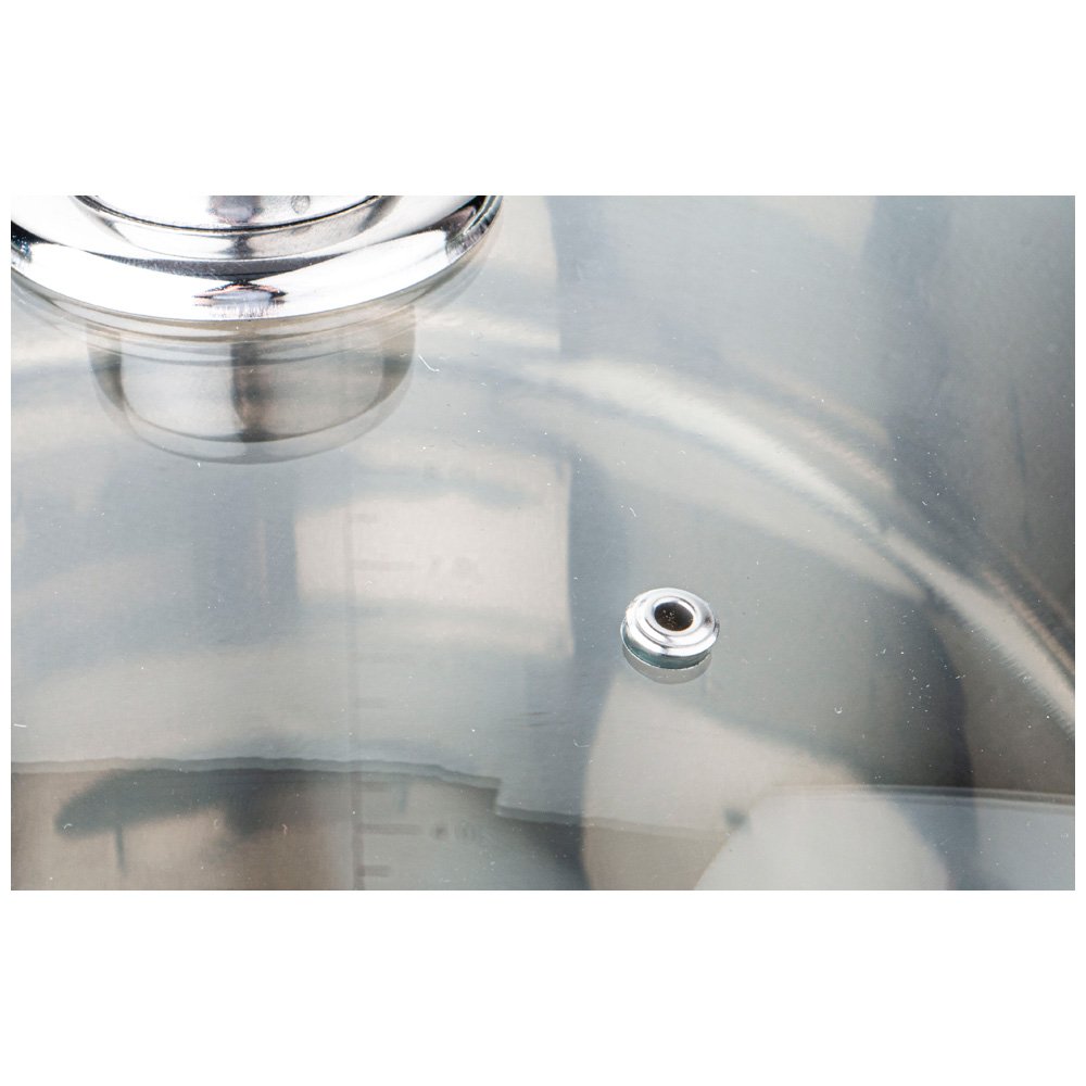 Кастрюля agness со стеклянной крышкой  нержавеющая сталь  936-018