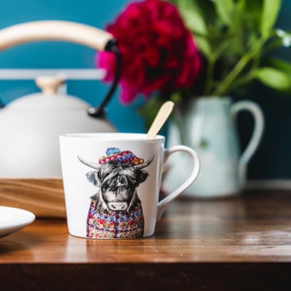 Кружка фарфоровая Mikasa Tipperleyhill с принтом коровы 380 мл Арт.: MKTIPPMUGHCOW