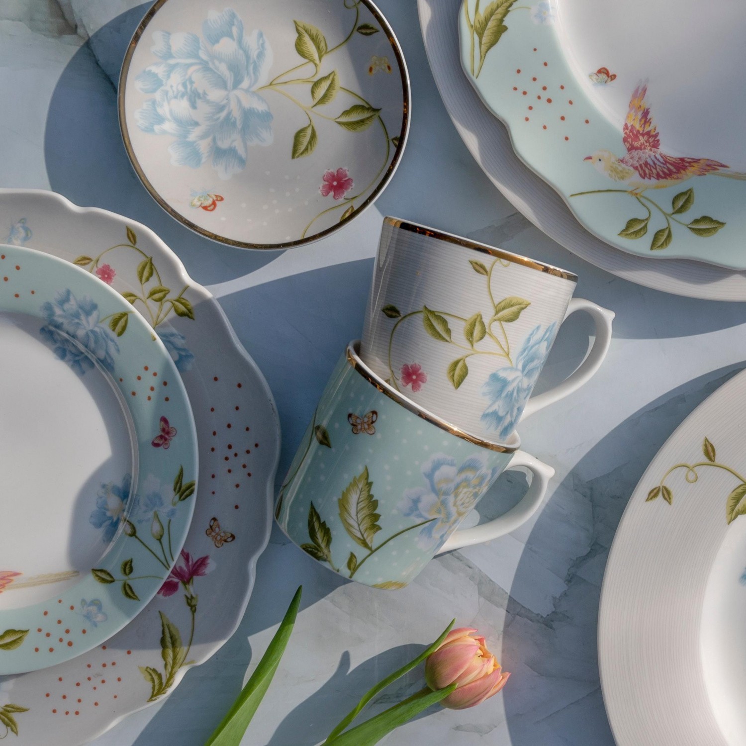 Laura Ashley Кружка Cobblestone Pinstripe  