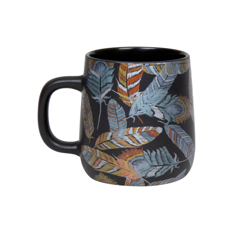 Кружка "Блестящие перья"  