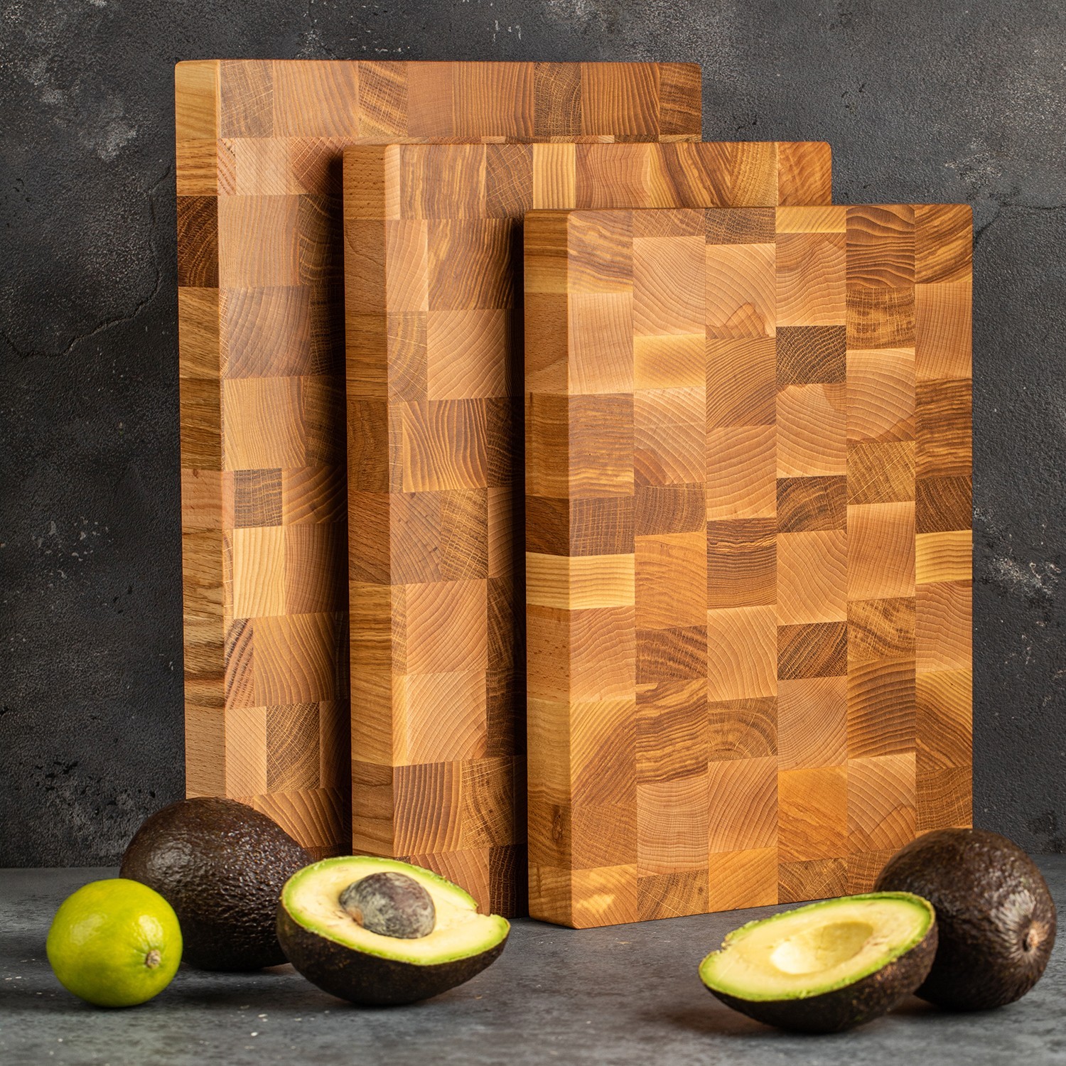 Доска разделочная торцевая 40х28х3.5 см деревянная, дуб  