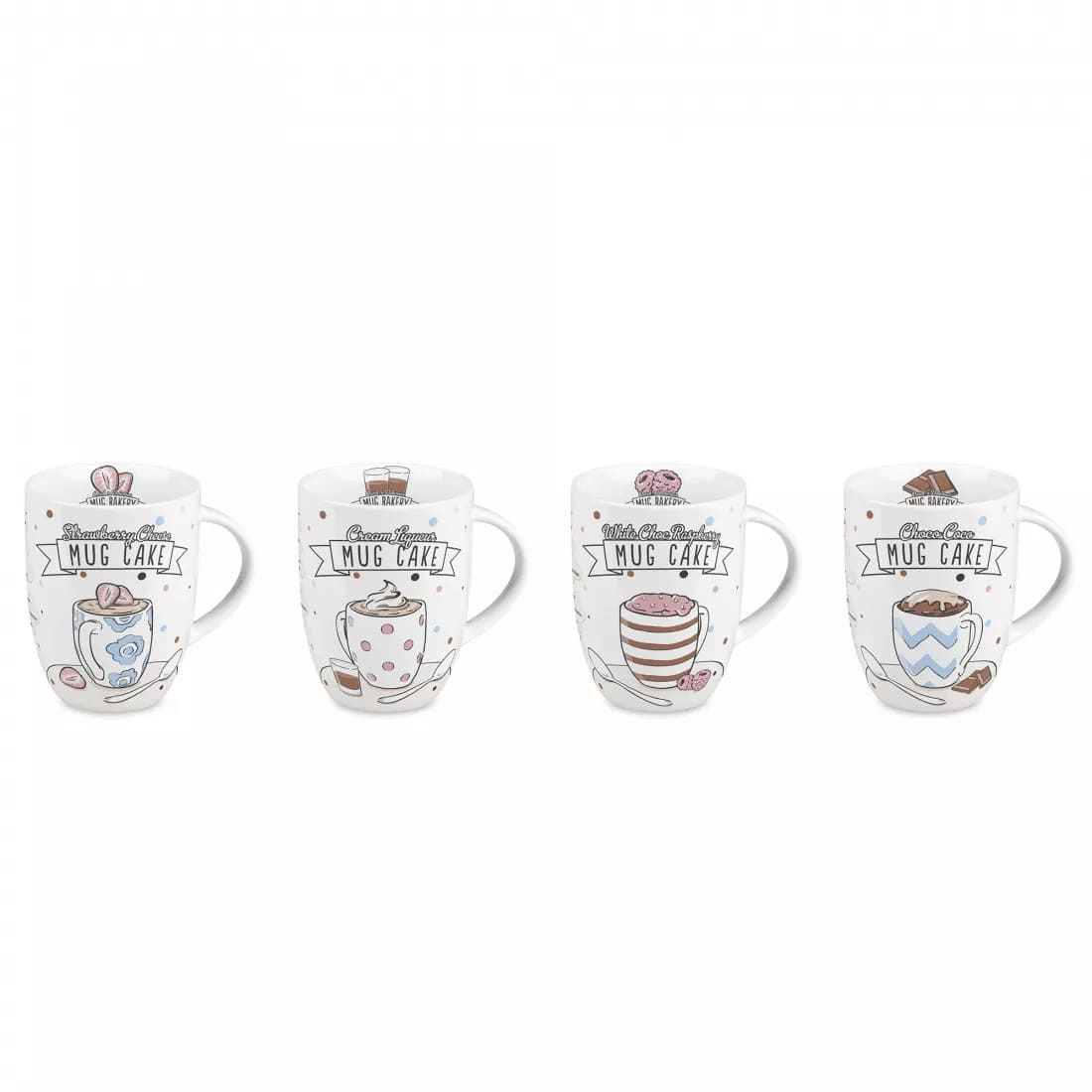 koenitz набор из 4 кружек "выпечка"