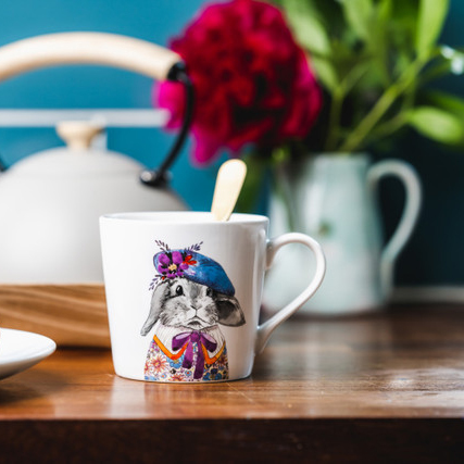 Кружка фарфоровая Mikasa Tipperleyhill с принтом кролика 380 мл Арт.: MKTIPPMUGRAB