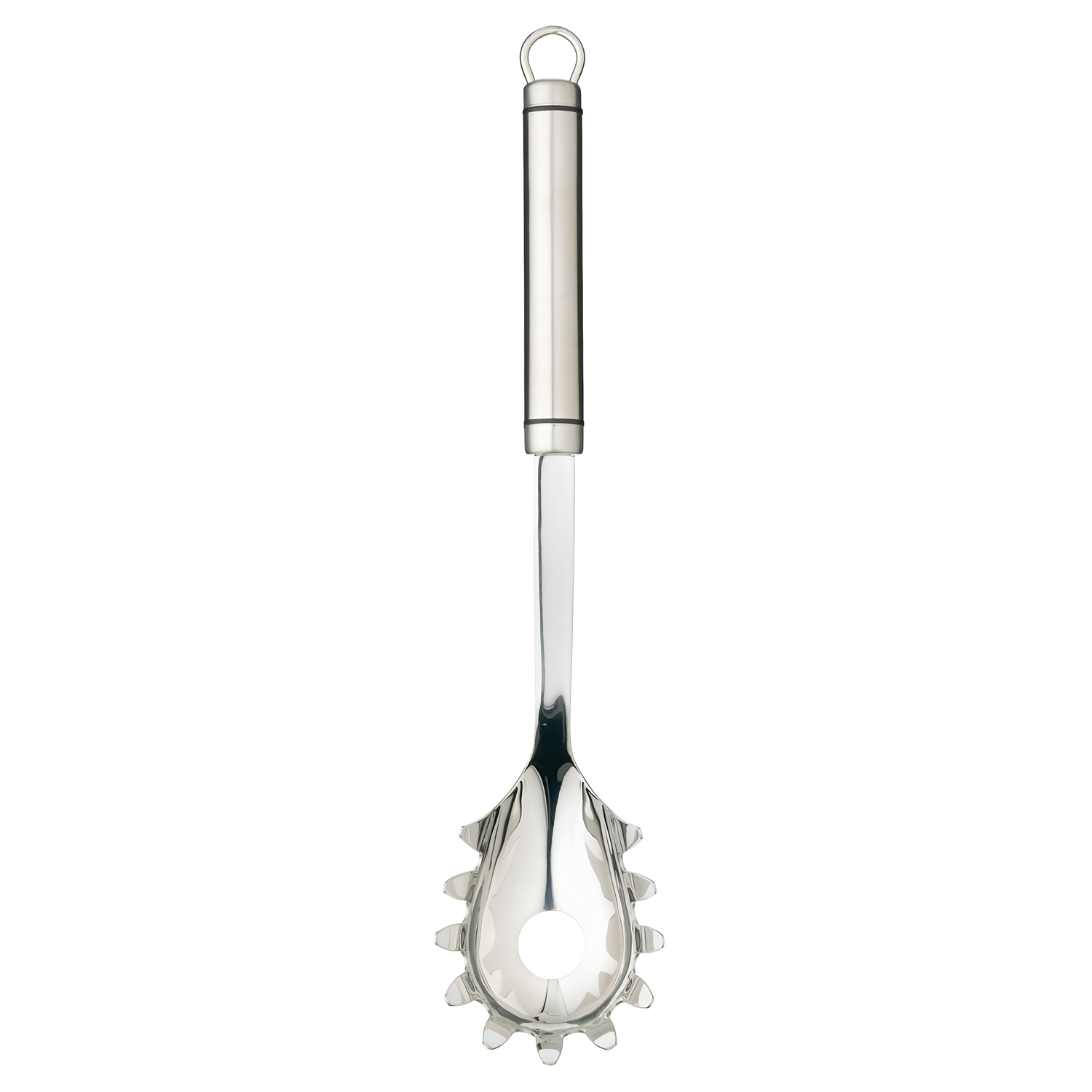 ложка для спагетти kitchencraft с овальной ручкой из нерж/стали kc