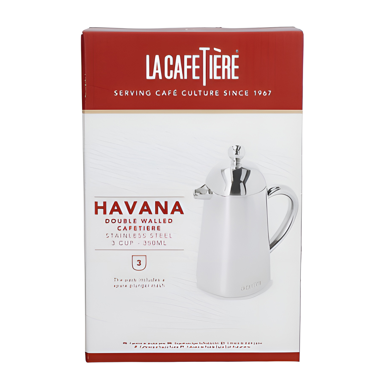 Кофейник Havana с двойными стенками, на 3 чашки La Cafetière, нерж/сталь  