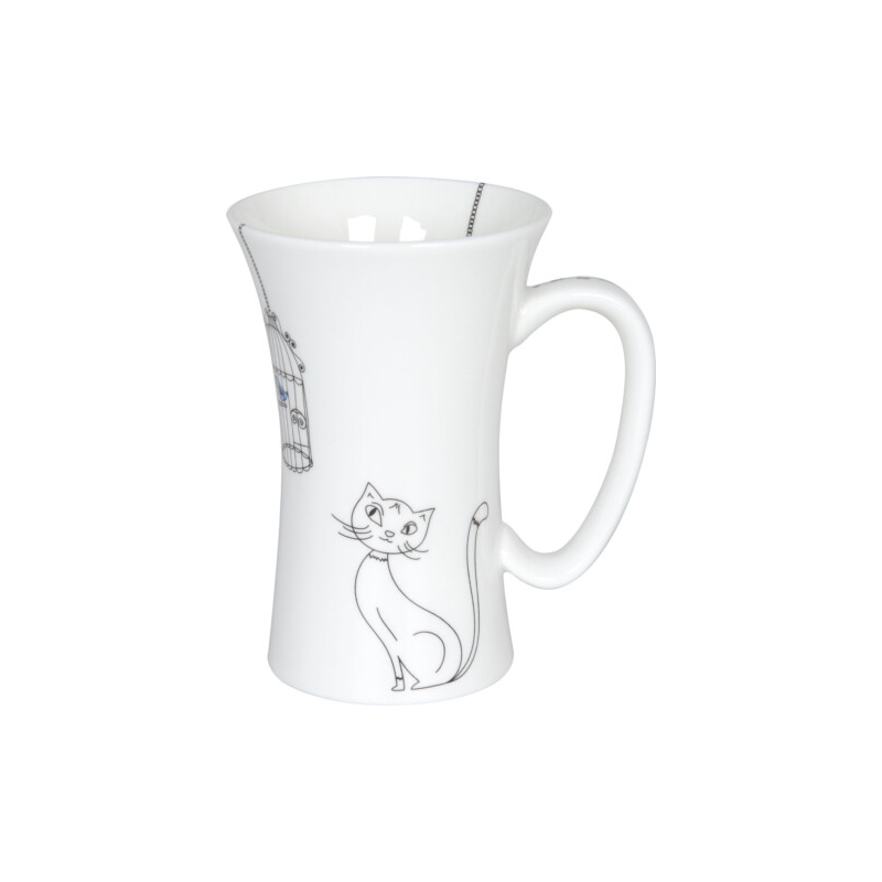 кружка "кошки и птички"