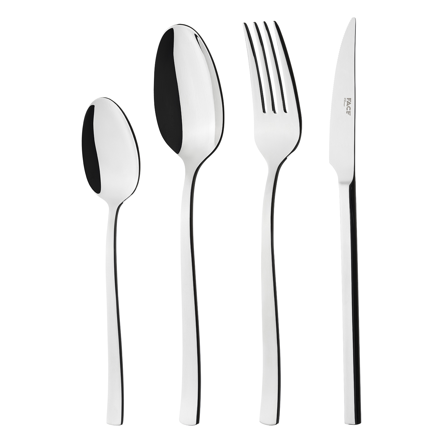 face набор столовых приборов 4 шт zeus