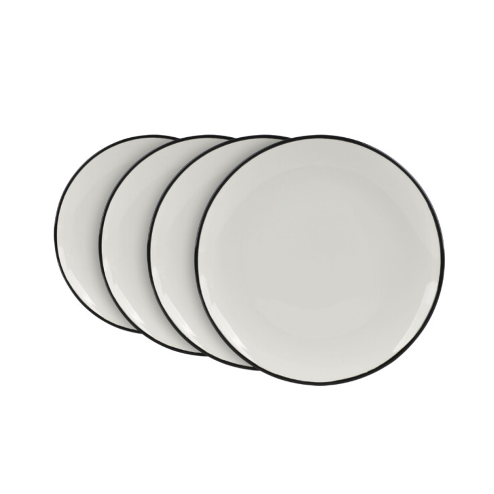 waechtersbach набор из 4 тарелок black line