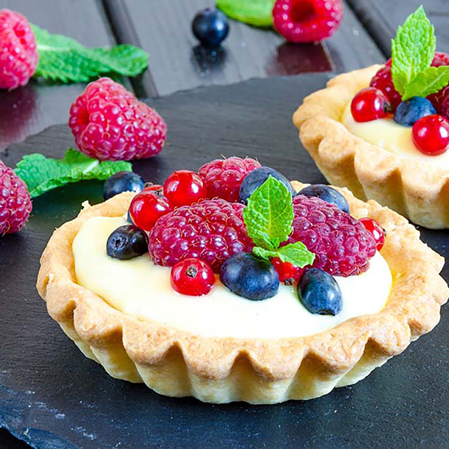 Формы для выпекания тарталеток красные 4шт. Guardini  