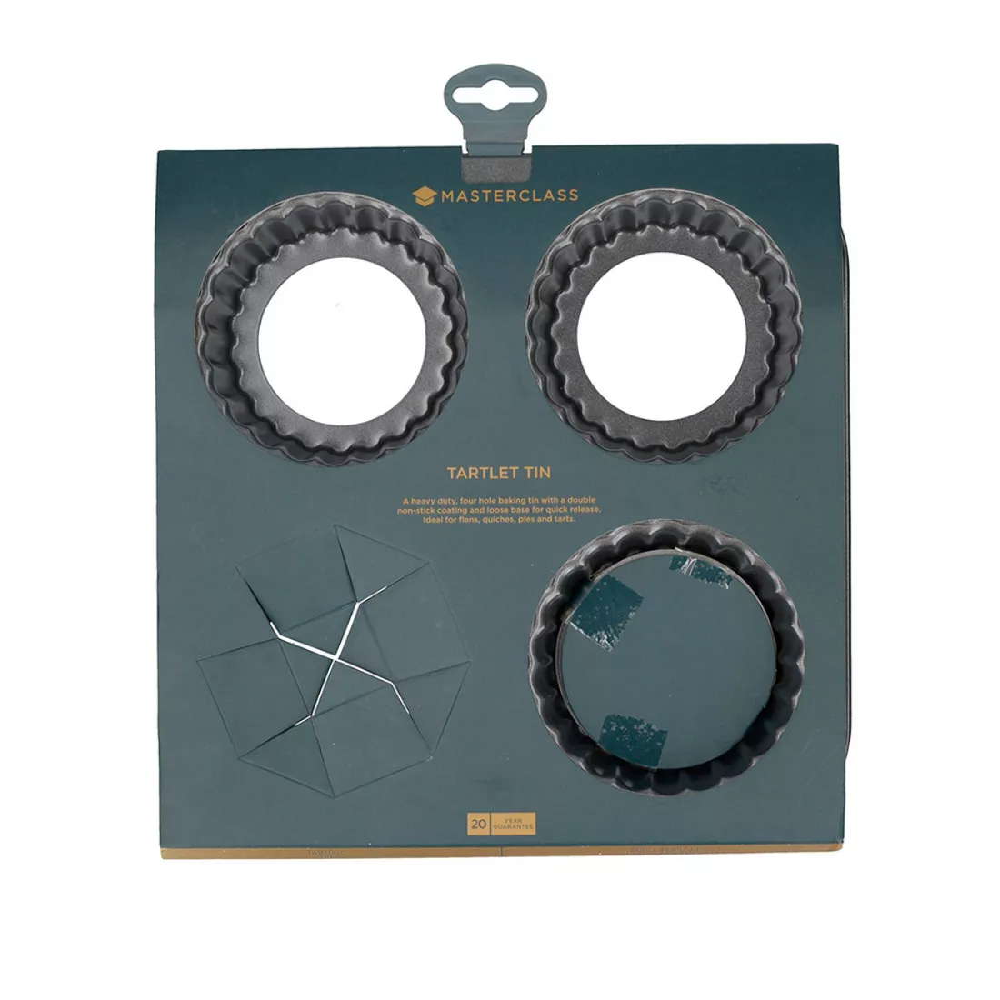 Kitchen Craft Форма для выпечки тарталеток с антипригарным покрытием MasterClass  
