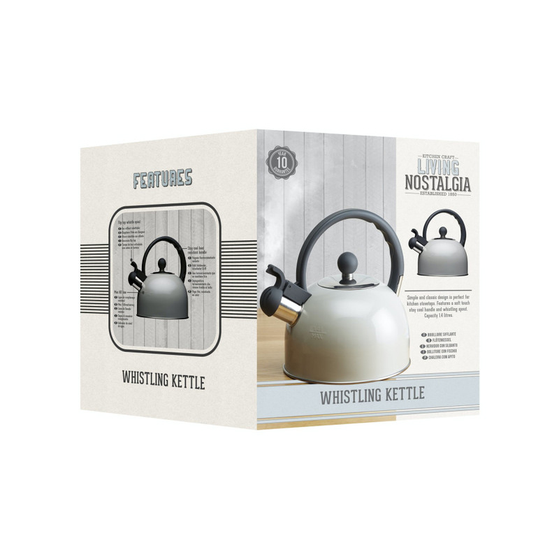  Чайник со свистком, 1,3 л GREY Living Nostalgia Арт.: LNKETGRY