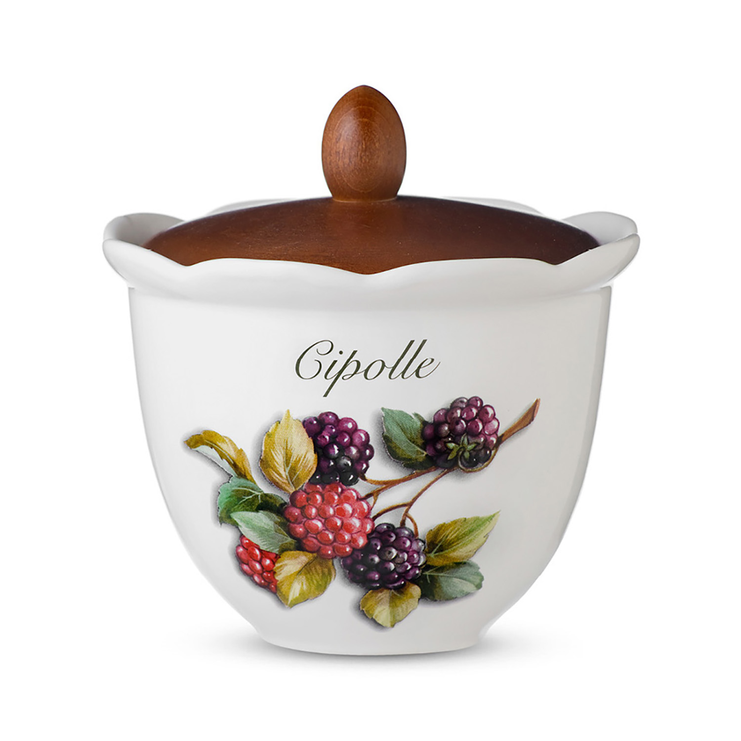 ёмкость для лука с крышкой frutti di bosco 16 см