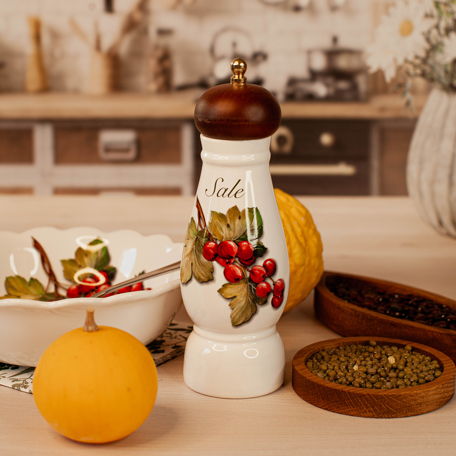 Мельница для соли ручная Frutti di Bosco 21 см  