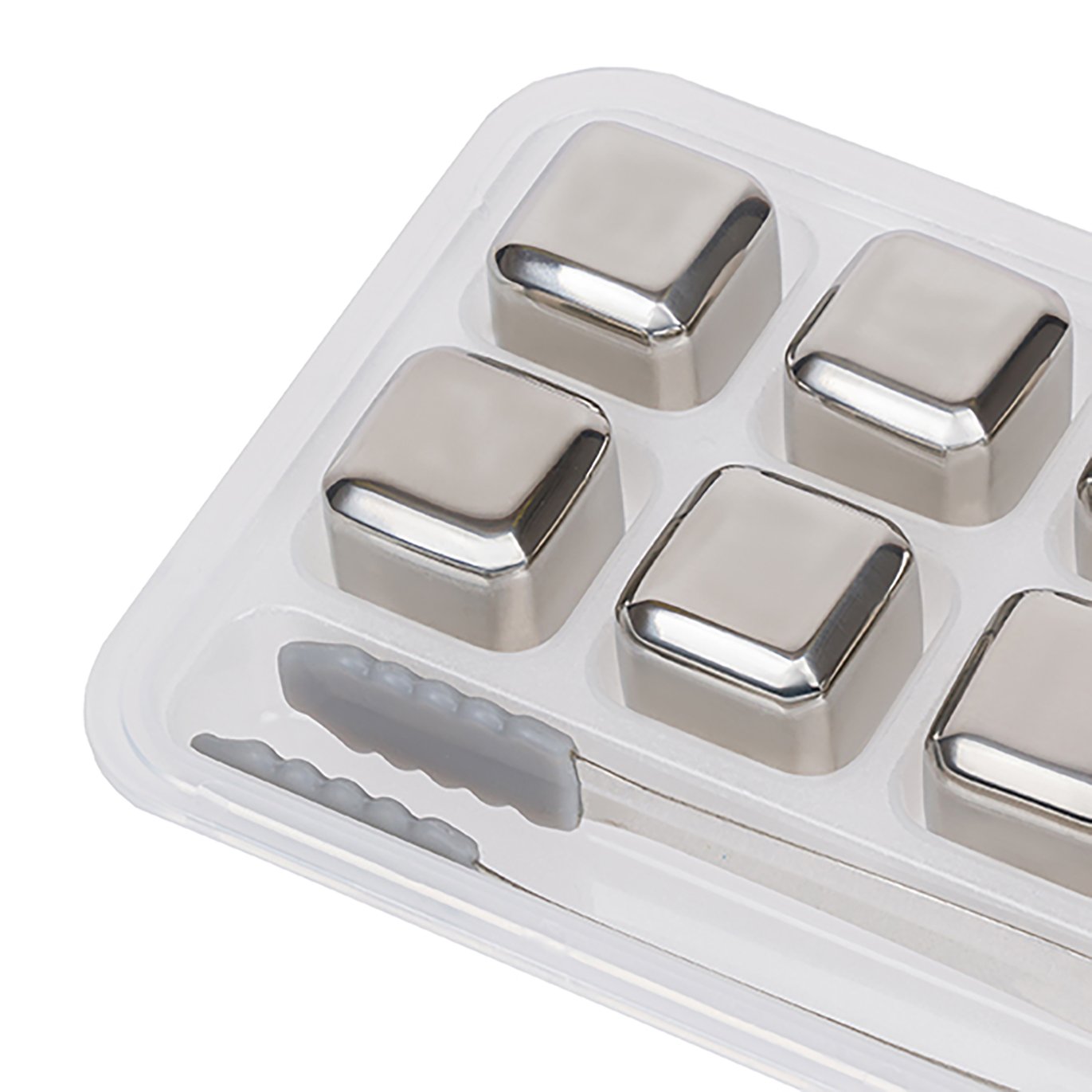 Набор охлаждающих кубиков (кубики 27 мм (8шт.), щипцы для льда)  