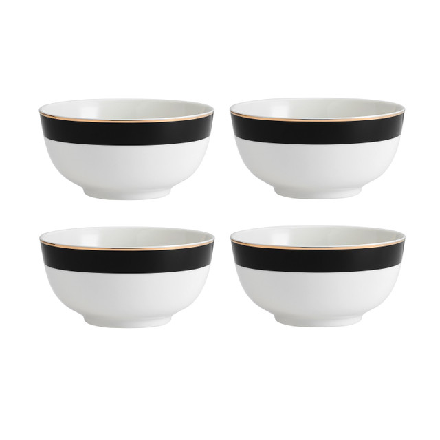 Набор из 4 пиал для хлопьев фарфоровые Luxe Deco 14 см Mikasa Арт.: MKLDBOWLPK4