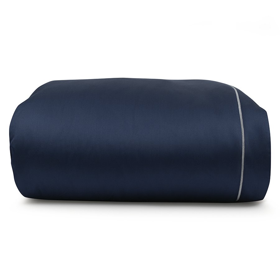 Комплект постельного белья без простыни из египетского хлопка essential, темно-синий, полутораспальн TK20-BL0011