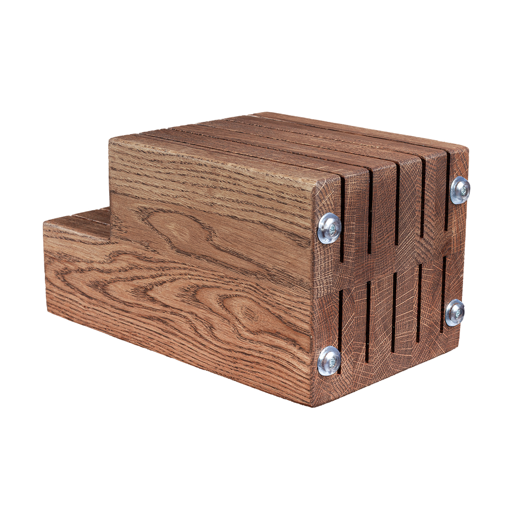  Подставка для 10 ножей деревянная, дуб Арт.: ДРБ-953/2