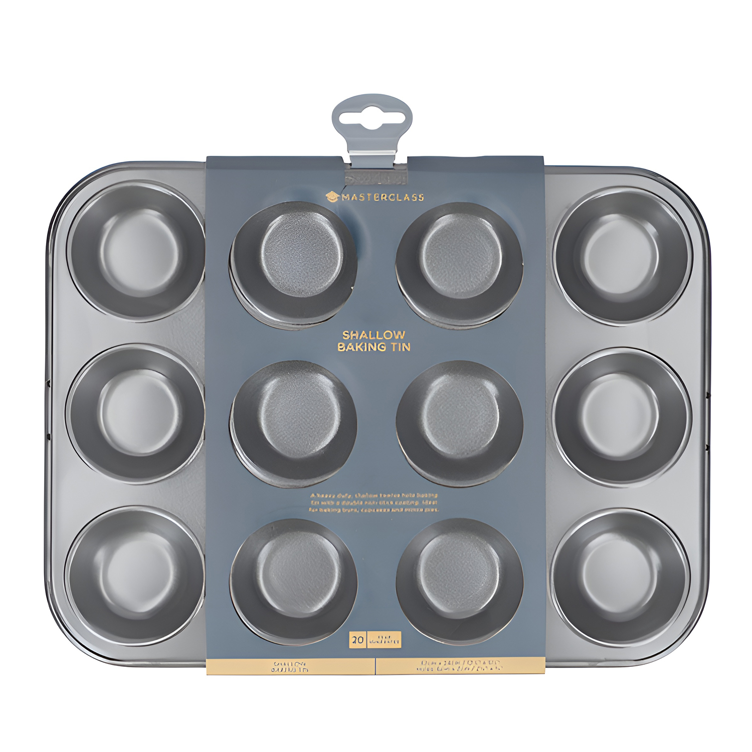 Форма для выпечки с антипригарным покрытием на 12 отверстий MasterClass 32X24см  