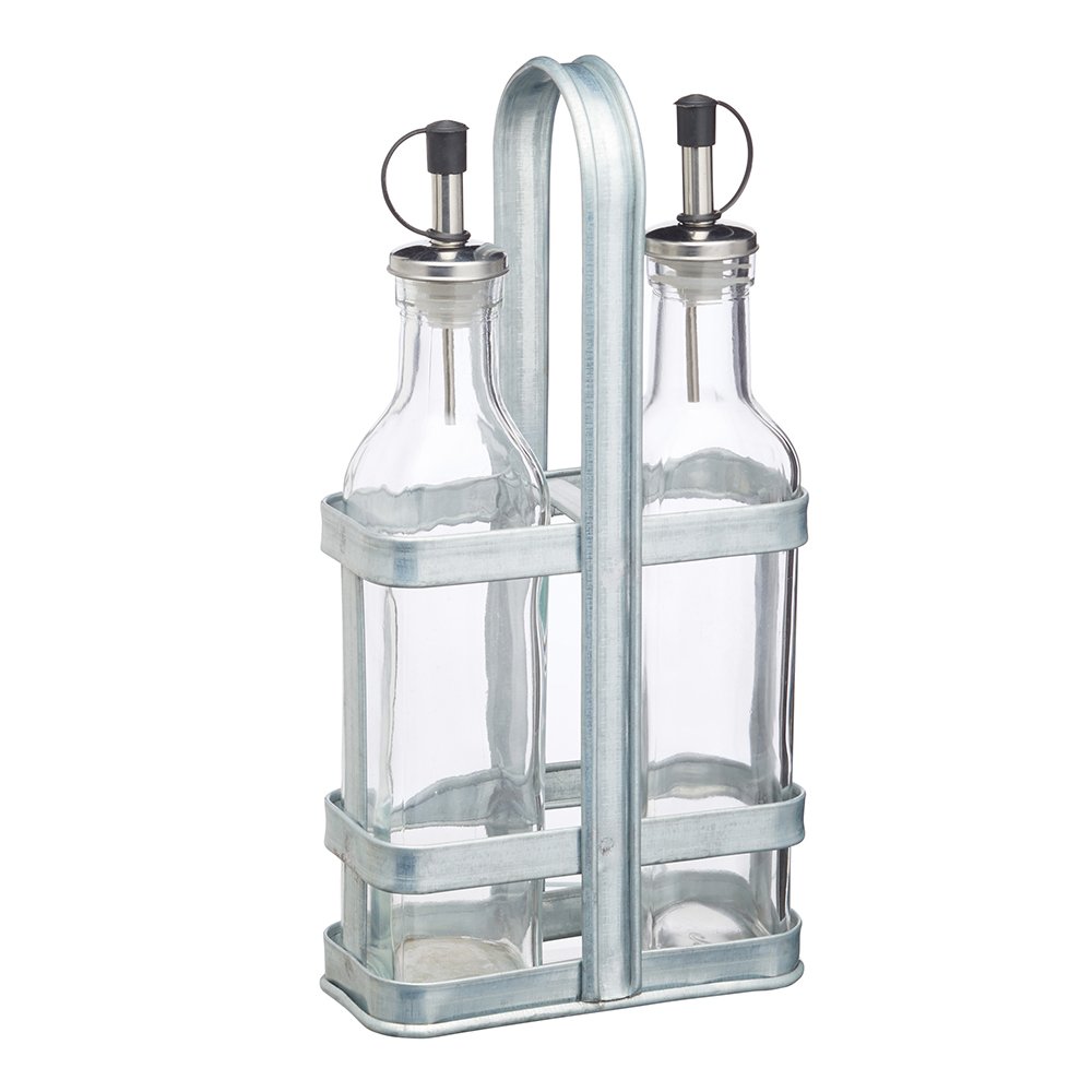 kitchen craft подставка с 2 бутылками для масла и уксуса