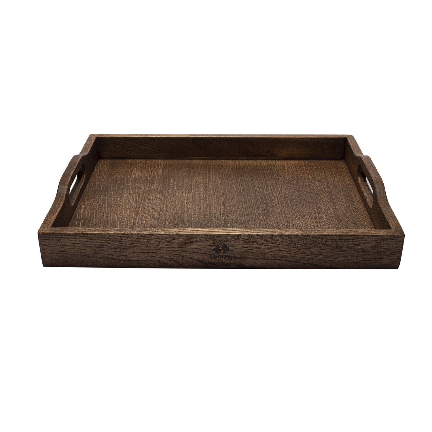 Поднос с ручками 50х36х6 см деревянный, дуб  