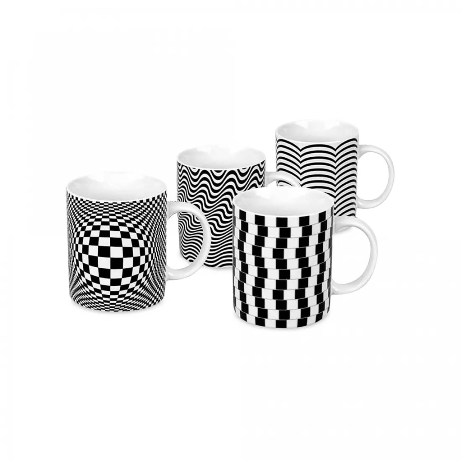 koenitz набор из 4 кружек "оптические иллюзии"