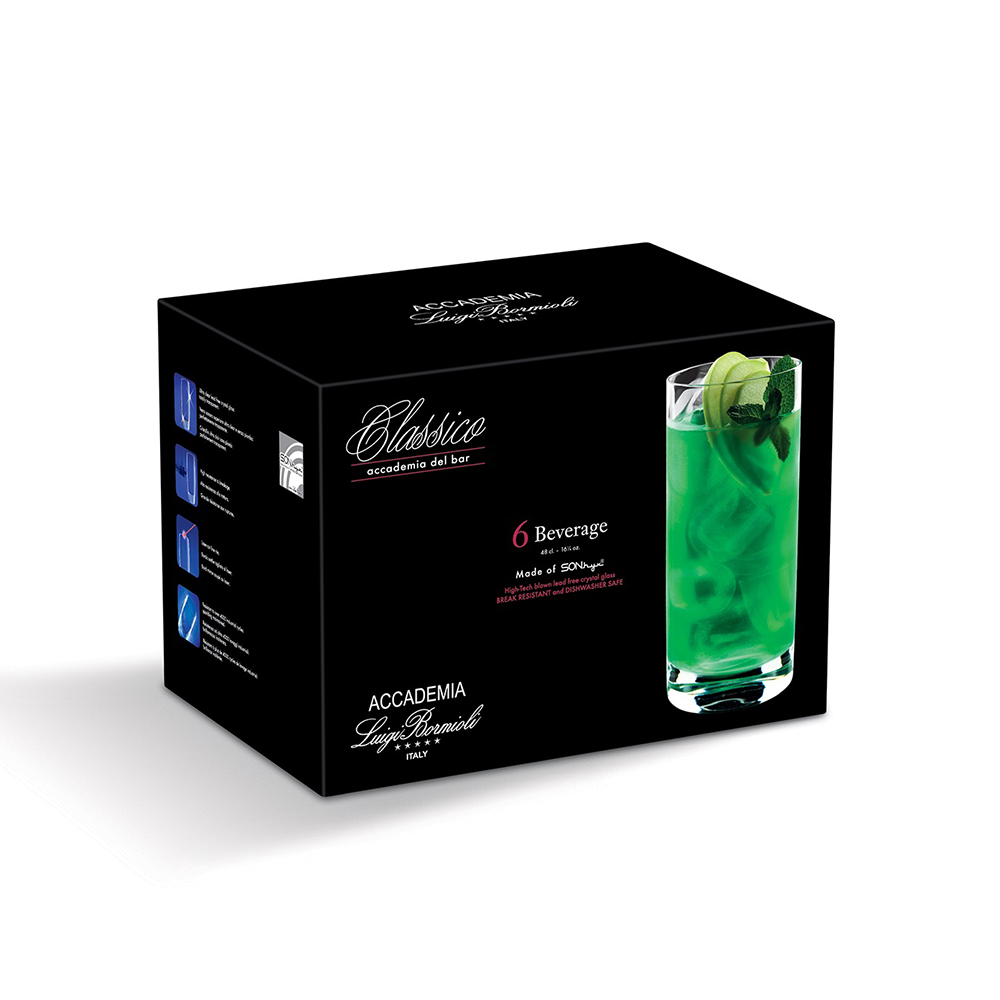 LUIGI BORMIOLI Набор стаканов  Classico 480 мл, 6 шт  
