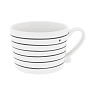 Bastion Collections Кружка White Stripes Нeart Black Арт.: RJ/CUP 010 BL
