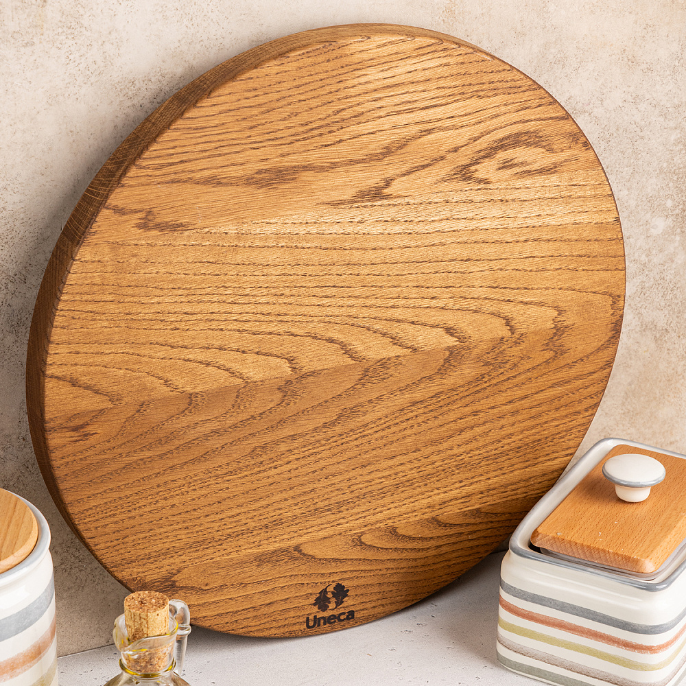  Вращающийся столик 45 см деревянный, дуб Арт.: ДРВ-28/1