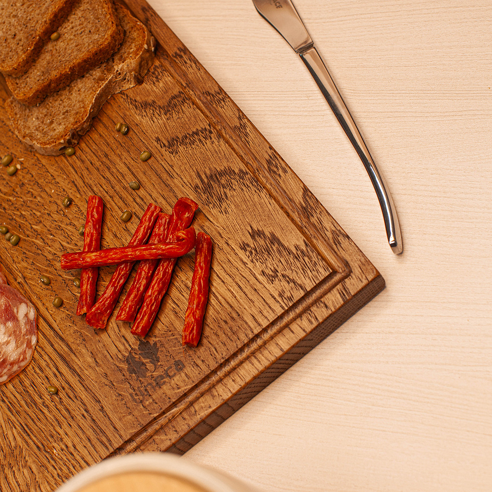  Доска разделочная прямоугольная 37х25х1,8 см деревянная, дуб Арт.: ДЧ-018/2