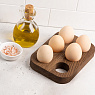 Подставка для 6 яиц деревянная, дуб Арт.: ДРВ-41/2