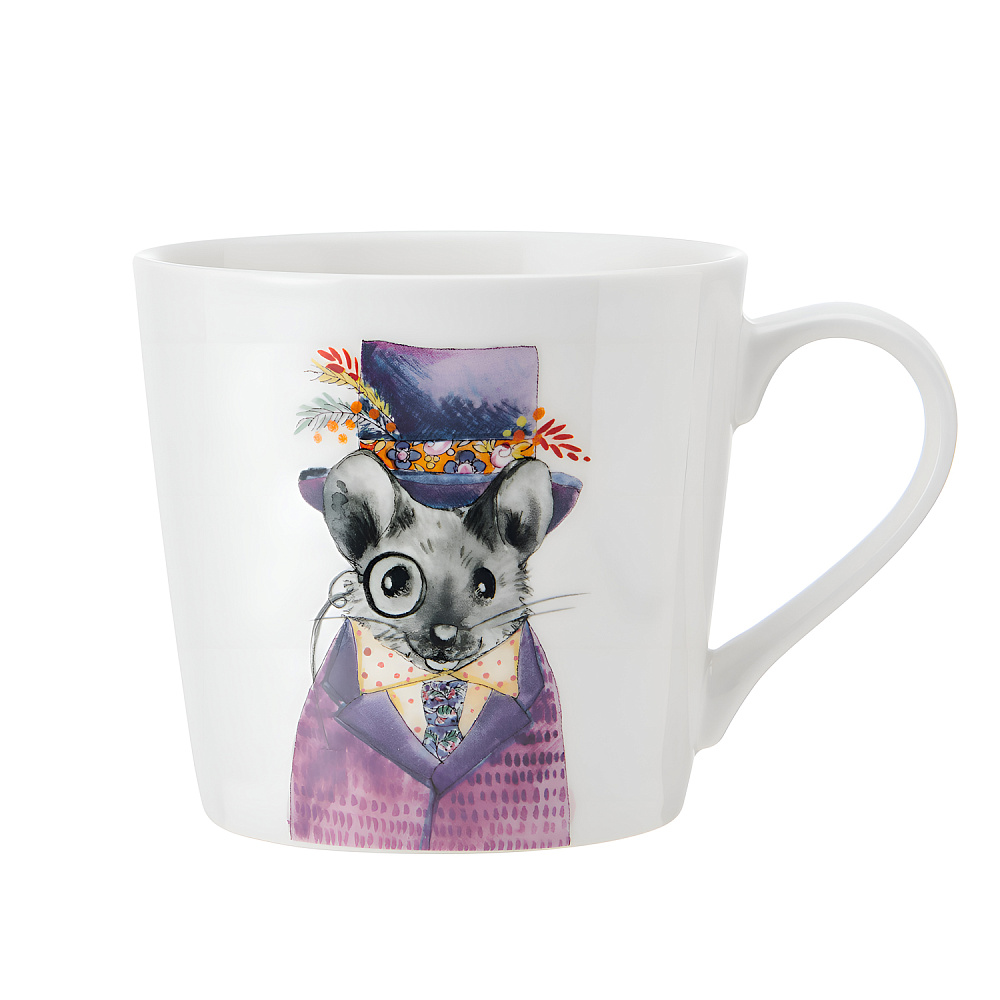  Кружка фарфоровая Mikasa Tipperleyhill с принтом мыши MK 380 мл Арт.: MKTIPPMUGMSE