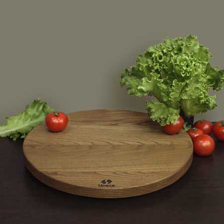 Вращающийся столик 45 см деревянный, дуб Арт.: ДРВ-28/2