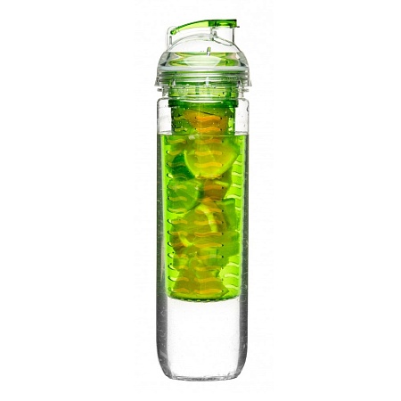  SagaForm Бутылка для напитков с контейнером для фруктов зеленая To go Арт.: 5017478