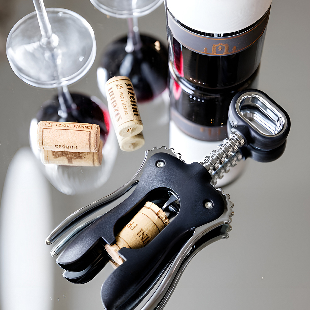 Штопор BarCraft с крыльями, черный Арт.: BCSCREWWING