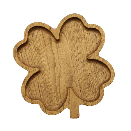 Менажница "Клевер" деревянная, дуб Арт.: ДРВ-12/1