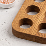 Подставка для 6 яиц деревянная, дуб Арт.: ДРВ-41/1