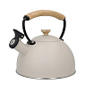 Чайник со свистком бежевый La Cafetière Latte с деревянной ручкой, 1,6 л Арт.: LCWHKETLAT