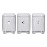 Kitchen Craft Набор емкостей для хранения 3 шт. Textured White Арт.: LOVTCSSETWHT
