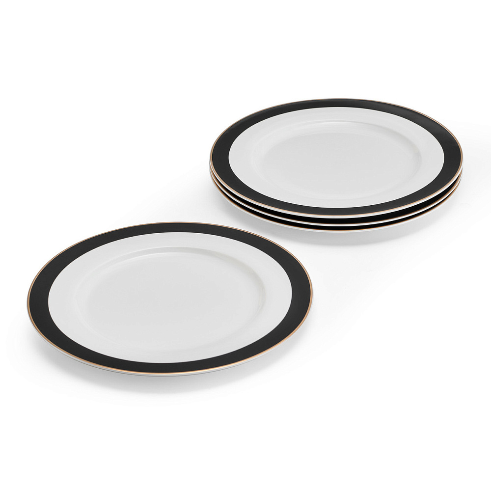 Набор из 4 фарфоровых тарелок Mikasa Luxe Deco 27,5 см Арт.: MKLDPLATEPK4