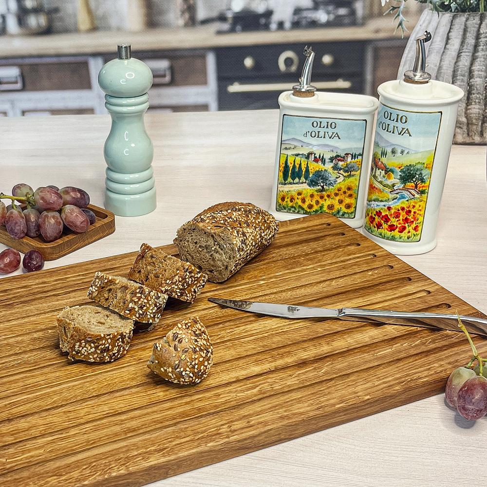  Доска для хлеба 44х28х2 см деревянная, дуб Арт.: ДРИ-1904/1