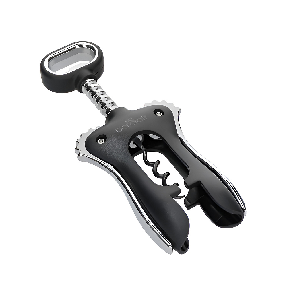 Штопор BarCraft с крыльями, черный Арт.: BCSCREWWING