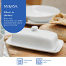 Масленка фарфоровая Mikasa Chalk 21 см белая Арт.: MKCHBUTTER